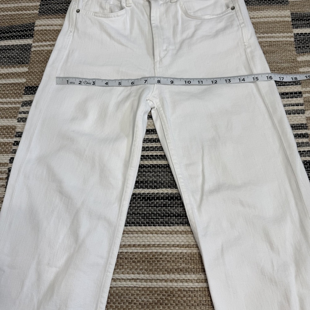 McGuire Jeans Women's‎ White Straight Leg Jeans Frayed Hem Denim Damn Fine Sz 26 - Picture 14 of 16